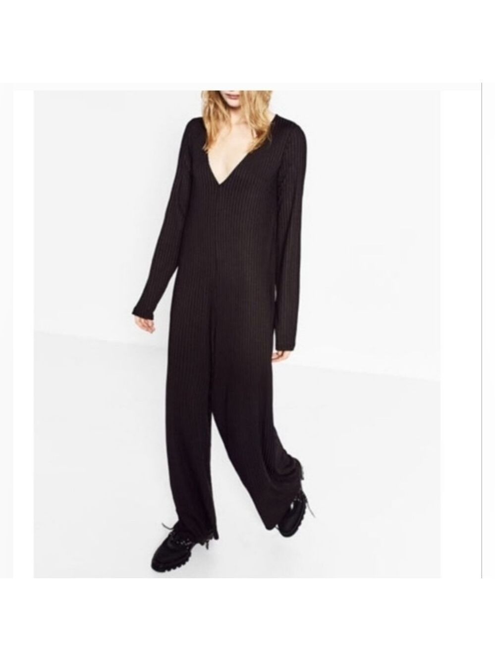 Zara ribbed jumpsuit